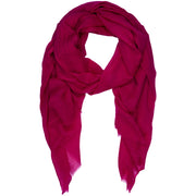 Rene Grande 48 Magenta silk blend scarf