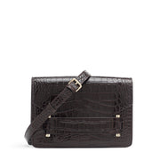 Jolie Grande brown croc-effect shoulder bag - The Anniversary Edition