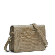 Jolie Grande beige croc-effect shoulder bag - The Anniversary Edition