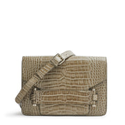 Jolie Grande beige croc-effect shoulder bag - The Anniversary Edition