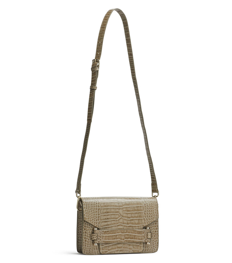 Jolie Grande beige croc-effect shoulder bag - The Anniversary Edition