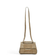 Alex Midi beige croc-effect shoulder bag
