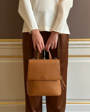 Frances Midi Convertible Backpack Cognac