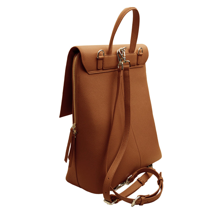 Frances Convertible Backpack Cognac