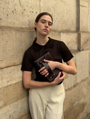 Jolie Grande Brown Croco