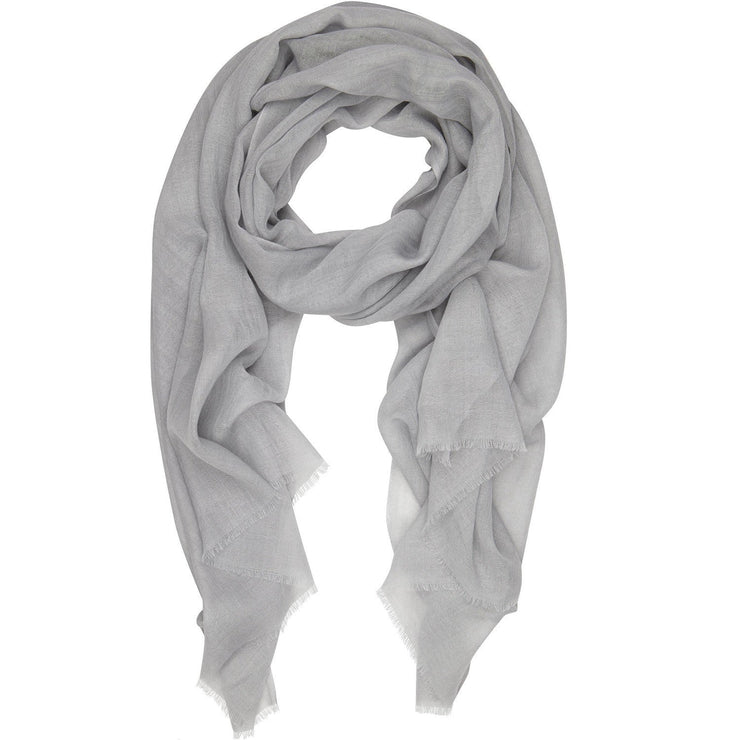 Rene 06 Pale Grey wool and silk scarf