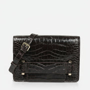 Naledi Jolie Grande brown croc effect bag