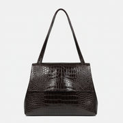 Alex Grande brown croc-effect shoulder bag