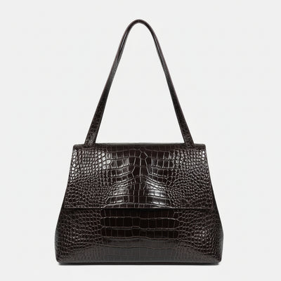 Alex Grande brown croc-effect shoulder bag
