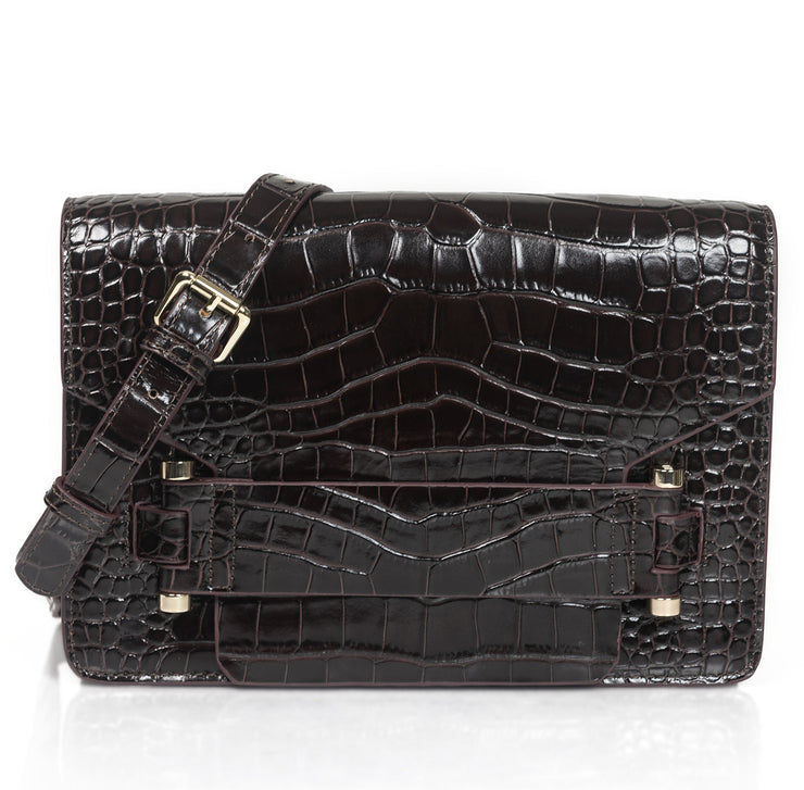 Jolie Grande Brown Croco