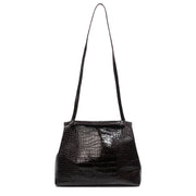 Alex Grande brown croc-effect shoulder bag