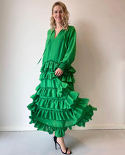 Freya maxi dress Emerald