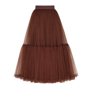 Magia tulle midi skirt