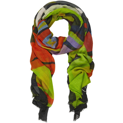 Contrasto silk and modal XL scarf