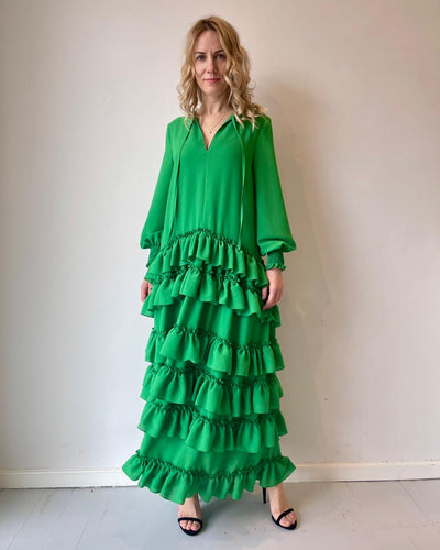 Freya maxi dress Emerald