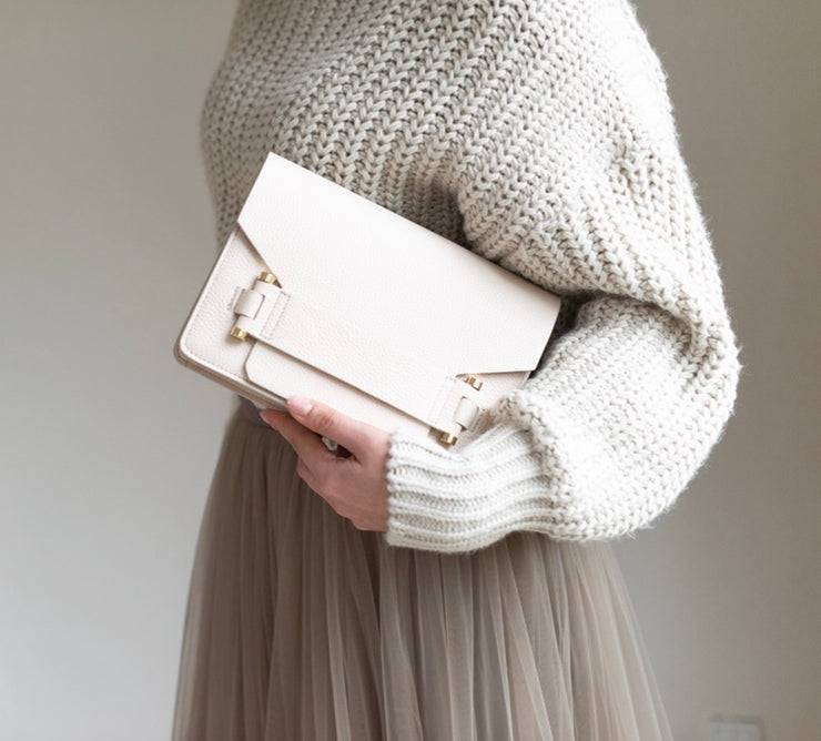 Jolie Grande cream crossbody bag