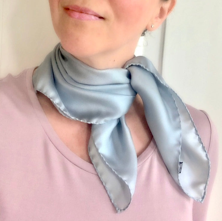 Square silk scarf