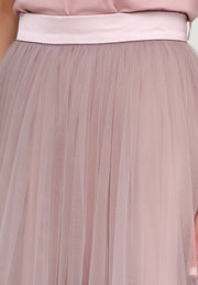 Magia tulle midi skirt