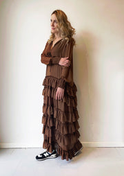 Freya maxi dress Dusty Brown