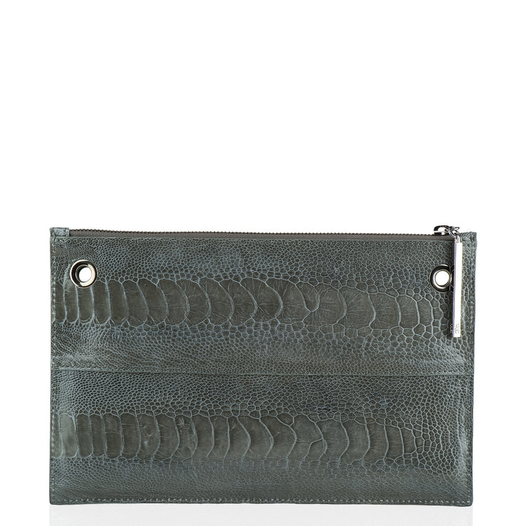 Leseli ostrich clutch with chain