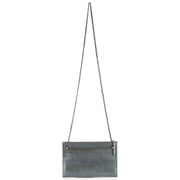 Leseli ostrich clutch with chain