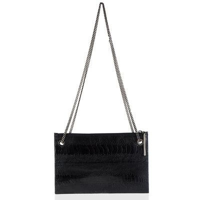 Leseli ostrich clutch with chain