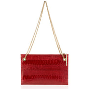 Leseli ostrich clutch with chain