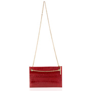 Leseli ostrich clutch with chain