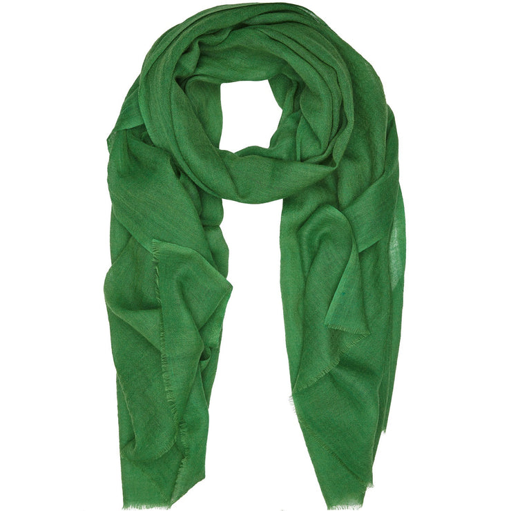 Rene 25 Emerald Green silk blend scarf