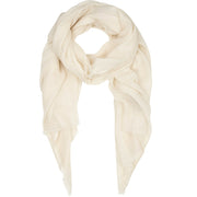 Rene 01 Cream wool and silk scarf