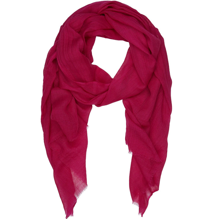 Rene Grande 44 Pink Hydrangea wool and silk scarf