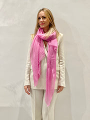 Rene 42 Peony silk blend scarf
