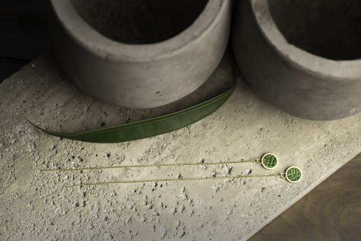 Circular #1 drop earrings