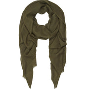 Rene 28 Olive wool and silk scarf